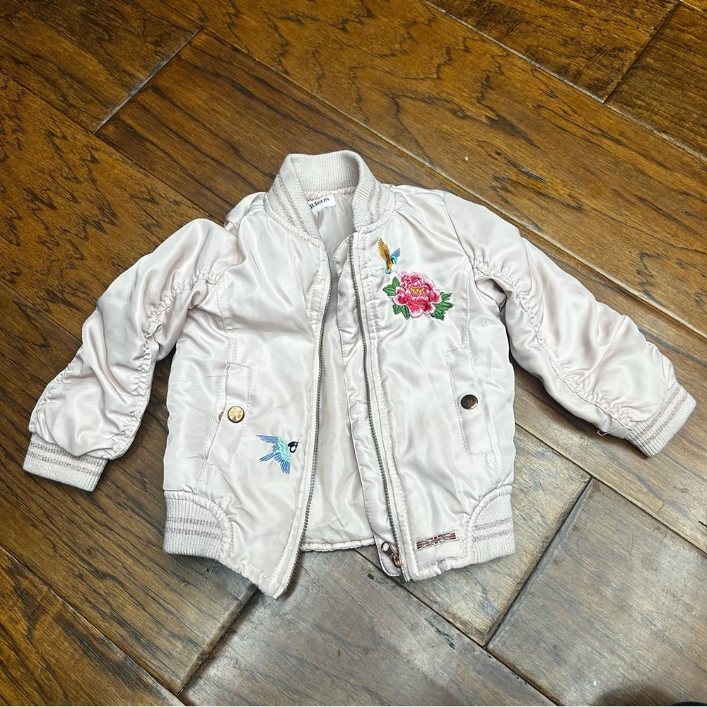 Hudson kids Embroidered‎ bomber Jacket